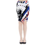 Statue of Liberty Midi Wrap Pencil Skirt