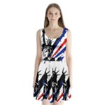 Statue of Liberty Split Back Mini Dress 