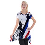 Statue of Liberty Short Sleeve Side Drop Tunic