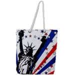 Statue of Liberty Full Print Rope Handle Tote (Large)