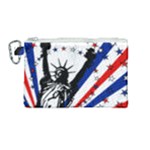 Statue of Liberty Canvas Cosmetic Bag (Medium)