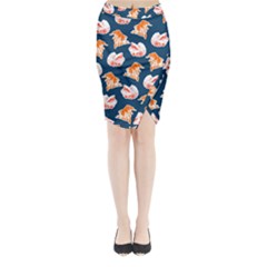 Betta Fish Midi Wrap Pencil Skirt from ArtsNow.com