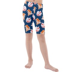 Kids  Mid Length Swim Shorts 