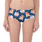 Betta Fish Mid-Waist Bikini Bottoms