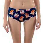 Betta Fish Reversible Mid-Waist Bikini Bottoms