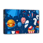 Usa 4th July America Independence Day Deluxe Canvas 18  x 12  (Stretched)