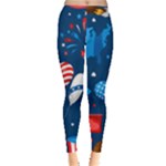 Usa 4th July America Independence Day Leggings 