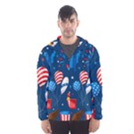 Usa 4th July America Independence Day Men s Hooded Windbreaker