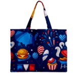 Usa 4th July America Independence Day Zipper Mini Tote Bag