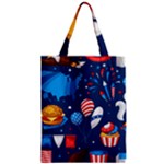 Usa 4th July America Independence Day Zipper Classic Tote Bag