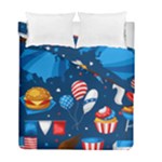 Usa 4th July America Independence Day Duvet Cover Double Side (Full/ Double Size)