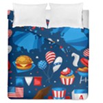 Usa 4th July America Independence Day Duvet Cover Double Side (Queen Size)