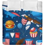 Usa 4th July America Independence Day Duvet Cover Double Side (King Size)