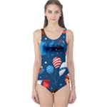 Usa 4th July America Independence Day One Piece Swimsuit