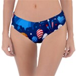 Usa 4th July America Independence Day Reversible Classic Bikini Bottoms