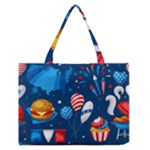 Usa 4th July America Independence Day Zipper Medium Tote Bag