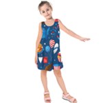 Usa 4th July America Independence Day Kids  Sleeveless Dress