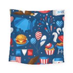 Usa 4th July America Independence Day Square Tapestry (Small)