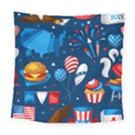 Usa 4th July America Independence Day Square Tapestry (Large)