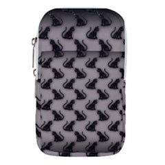 Black Cats On Gray Waist Pouch (Small) from ArtsNow.com