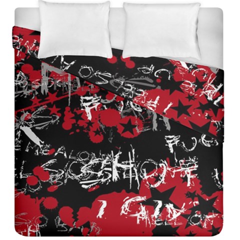 Emo Graffiti Duvet Cover Double Side (King Size) from ArtsNow.com