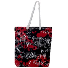 Full Print Rope Handle Tote (Large) 