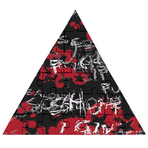 Emo Graffiti Wooden Puzzle Triangle from ArtsNow.com