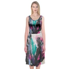 Graffiti Grunge Midi Sleeveless Dress from ArtsNow.com