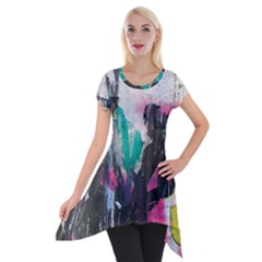 Short Sleeve Side Drop Tunic 