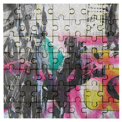 Graffiti Grunge Wooden Puzzle Square from ArtsNow.com