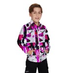 Pink Checker Graffiti Kids  Windbreaker