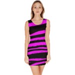 Pink Zebra Bodycon Dress