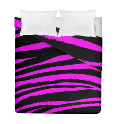 Pink Zebra Duvet Cover Double Side (Full/ Double Size) from ArtsNow.com