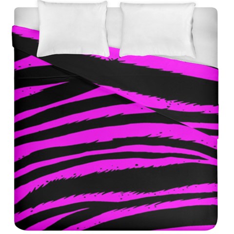 Pink Zebra Duvet Cover Double Side (King Size) from ArtsNow.com