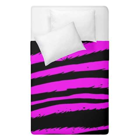 Pink Zebra Duvet Cover Double Side (Single Size) from ArtsNow.com