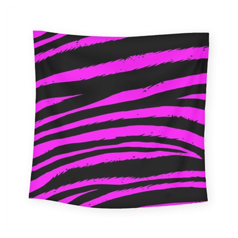 Pink Zebra Square Tapestry (Small) from ArtsNow.com