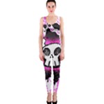 Cartoon Skull One Piece Catsuit