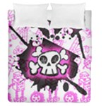 Cartoon Skull Duvet Cover Double Side (Queen Size)