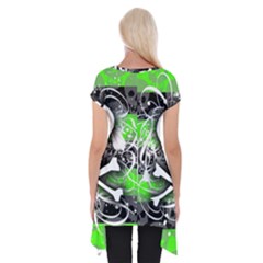 Short Sleeve Side Drop Tunic 