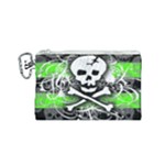 Deathrock Skull Canvas Cosmetic Bag (Small)