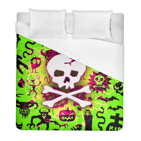 Deathrock Skull & Crossbones Duvet Cover (Full/ Double Size) from ArtsNow.com