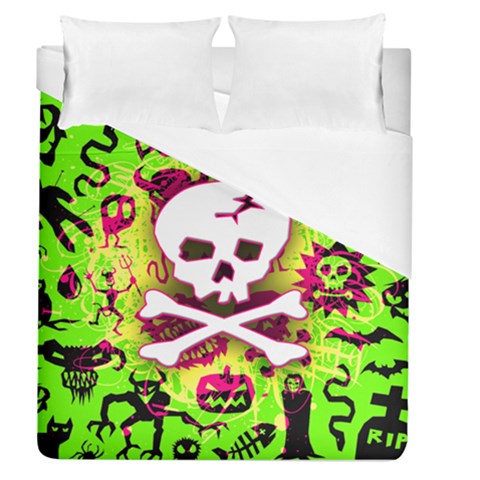 Deathrock Skull & Crossbones Duvet Cover (Queen Size) from ArtsNow.com