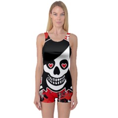 One Piece Boyleg Swimsuit 