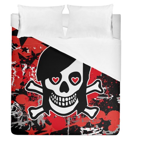 Emo Girl Skull Duvet Cover (Queen Size) from ArtsNow.com