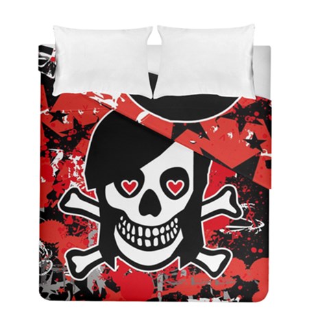 Emo Girl Skull Duvet Cover Double Side (Full/ Double Size) from ArtsNow.com