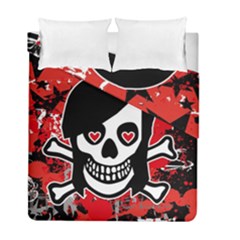 Emo Girl Skull Duvet Cover Double Side (Full/ Double Size) from ArtsNow.com