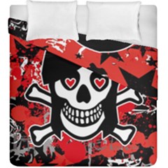 Emo Girl Skull Duvet Cover Double Side (King Size) from ArtsNow.com