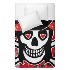 Emo Girl Skull Duvet Cover Double Side (Single Size) from ArtsNow.com