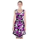 Emo Scene Girl Skull Racerback Midi Dress