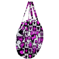 Giant Round Zipper Tote 